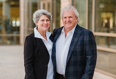 Dr. Cobb and his wife, Joy