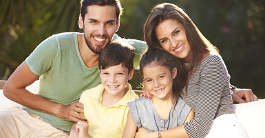 Smiling family