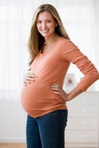 smiling pregnant woman