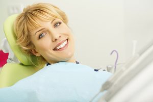 woman in dentist chair